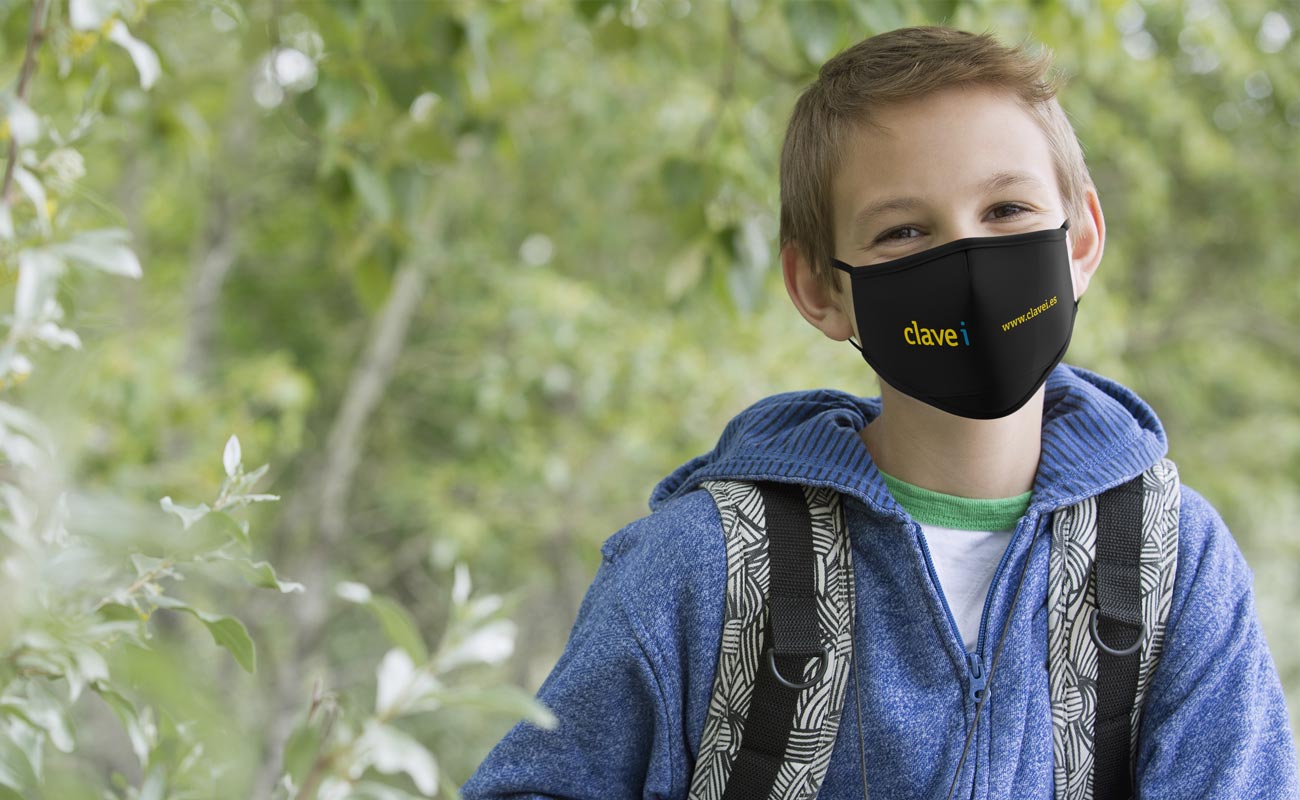Junior - Znakowane maski ochronne na twarz